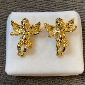 Kirks Folly guardian angel earrings